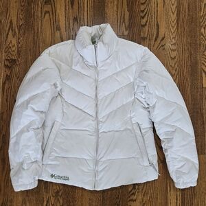 Columbia Women's Down And Feather White Puffer Jacket